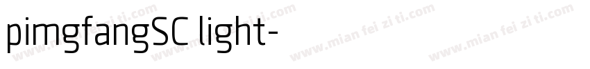 pimgfangSC light字体转换